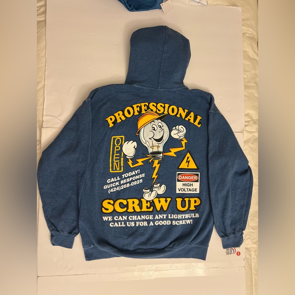 Blue Graphic Hoodie